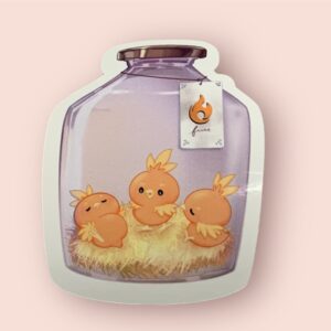 Bottled Torchic Die-Cut Sticker