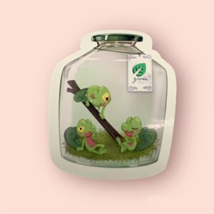 Bottled Treecko Die-Cut Sticker