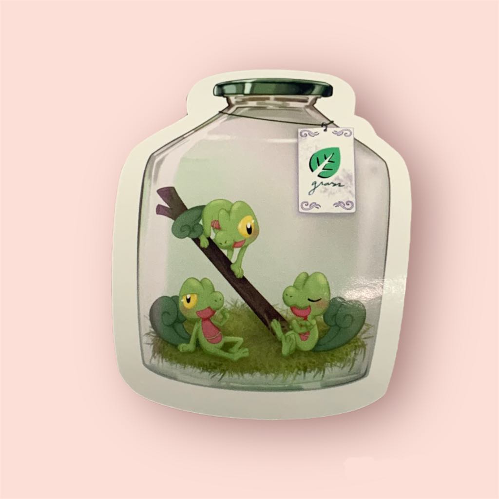 Bottled Treecko Die-Cut Sticker
