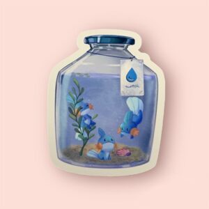 Bottled Mudkip Die-Cut Sticker